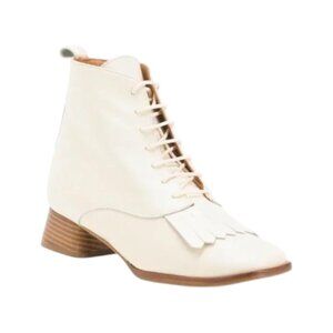 NAGUISA Made In Spain Leather Caelum Ankle Boots With Kiltie